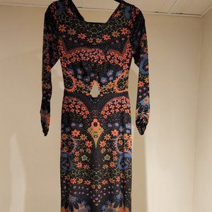 "Free People" Long sleeve Dress, Tie back